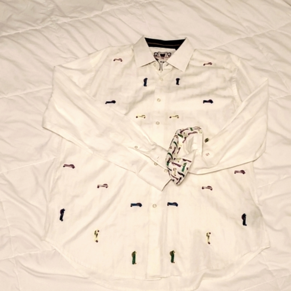 Robert Graham car theme dress shirt